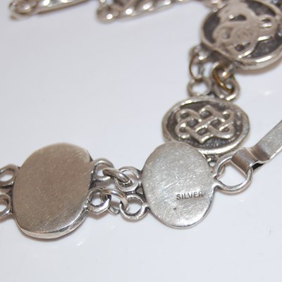 Lot 34 - A collection of silver and white metal Iona...