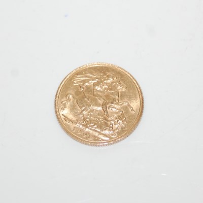 Lot 91B - An Edward VII gold sovereign, dated 1908.