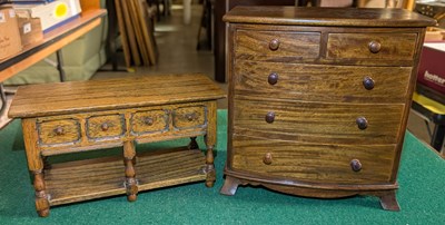 Lot 506A - Two pieces of Apprentice made furniture to...