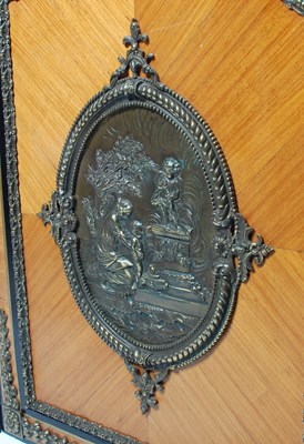 Lot 39 - A pair of late 19th century Kingwood, ebonised...
