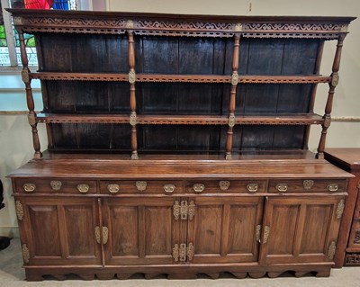 Lot 147 - An antique Colonial hardwood and brass mounted...