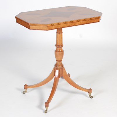 Lot 116 - A George III style satinwood and Amboyna...