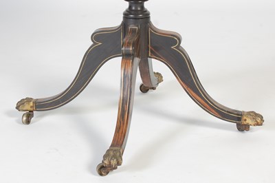 Lot 52 - A 19th century Regency lacquer Coromandel snap-...