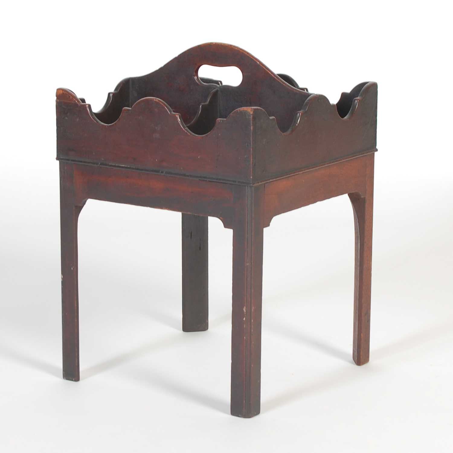 Lot 72 - A 19th century mahogany bottle stand, of...
