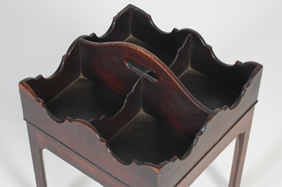 Lot 72 - A 19th century mahogany bottle stand, of...