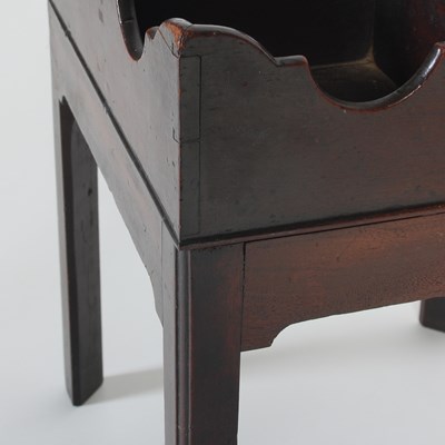 Lot 72 - A 19th century mahogany bottle stand, of...