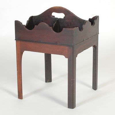 Lot 72 - A 19th century mahogany bottle stand, of...