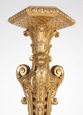 Lot 93 - A late 19th/ early 20th century giltwood...