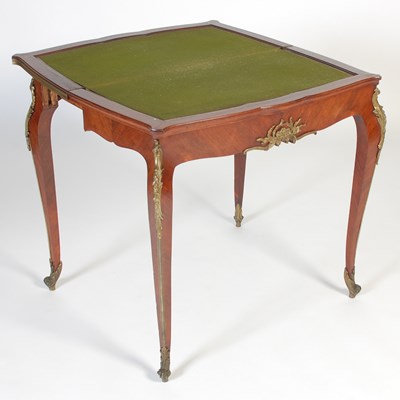 Lot 56 - A late 19th century French Kingwood and gilt...