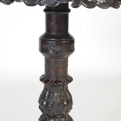 Lot 86 - A Chinese darkwood occasional table, late Qing...