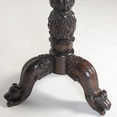 Lot 86 - A Chinese darkwood occasional table, late Qing...