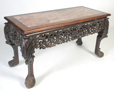 Lot 22 - An impressive pair of Chinese darkwood...