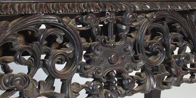 Lot 22 - An impressive pair of Chinese darkwood...