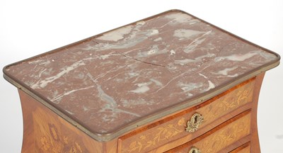Lot 17 - A late 19th century French Kingwood, marquetry...