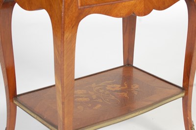 Lot 17 - A late 19th century French Kingwood, marquetry...