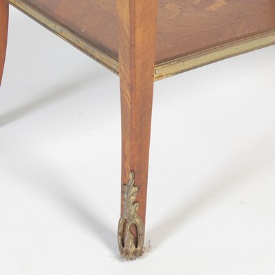 Lot 17 - A late 19th century French Kingwood, marquetry...