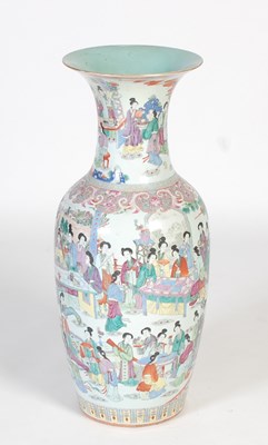 Lot 808 - A large Chinese porcelain famille rose floor...