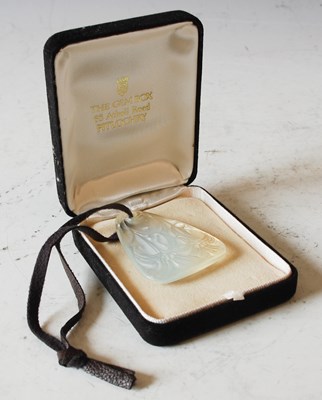 Lot 601 - Rene Lalique, ‘Lys’ pendant, designed 1920,...