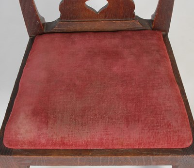 Lot 43 - A Scottish oak ‘gossip’ chair, by William...