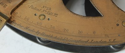 Lot 192 - A Military brass range finder, inscribed ‘Capt....