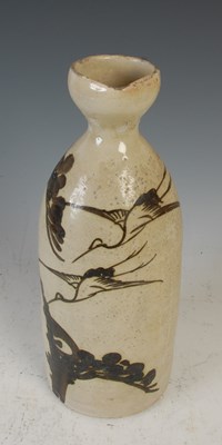 Lot 839 - A Japanese ceramic Sake bottle (Tokkuri), of...