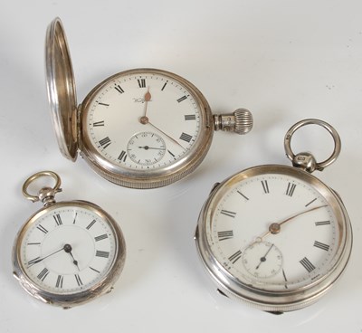 Lot 681 - An Edwardian silver cased open-faced...
