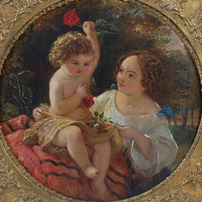 Lot 421 - 19th century British School Mother and Child...