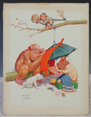 Lot 406 - Lawson Wood (1878-1957) 'A great surprise is...