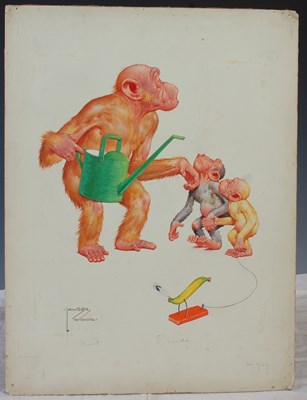 Lot 407 - Lawson Wood (1878-1957) 'Gran'pop leaves them...