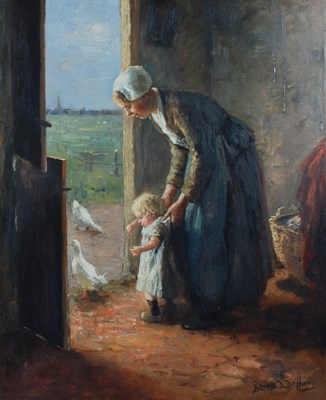 Lot 430 - Bernard De Hoog (Dutch, 1867-1943) Mother and...