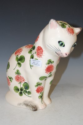 Lot 191A - Griselda Hill, Wemyss, a pottery cat decorated...