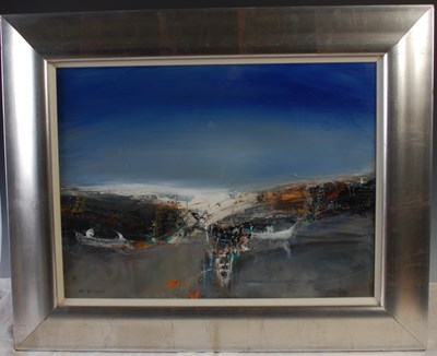 Lot 431 - Nael Hanna (b.1959) Scottish fishing boats...