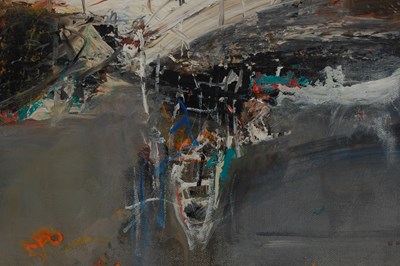 Lot 431 - Nael Hanna (b.1959) Scottish fishing boats...