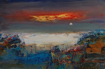 Lot 429 - Nael Hanna (b.1959) 
Abstract landscape  
oil...