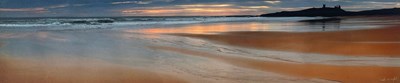Lot 369 - Paul Wright  
Beach scene at sunset  
canvas...