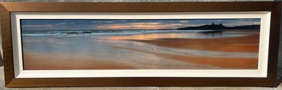 Lot 369 - Paul Wright 
Beach scene at sunset 
canvas art...