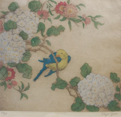 Lot 370 - Elyse Ashe Lord (1900-1971) Yellow bird with...