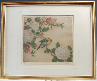 Lot 370 - Elyse Ashe Lord (1900-1971) Yellow bird with...