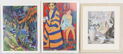 Lot 363 - A group of three framed prints, to include...