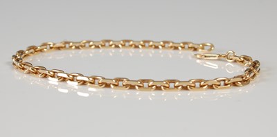 Lot 644 - Bucheron, an 18ct gold bracelet, 18cm long,...