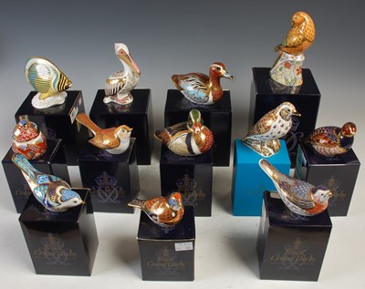 Lot 734 - A collection of twelve boxed Royal Crown Derby...