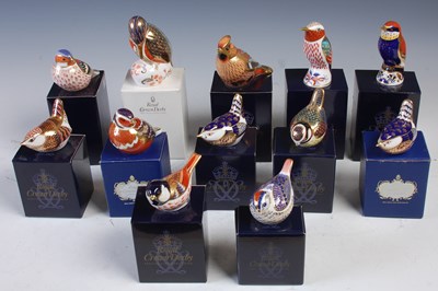 Lot 736 - A collection of twelve boxed Royal Crown Derby...