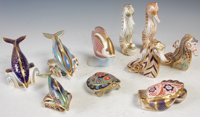 Lot 744 - A collection of ten Royal Crown Derby...