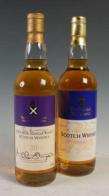 Lot 314 - Two bottles of The Scottish Parliament...