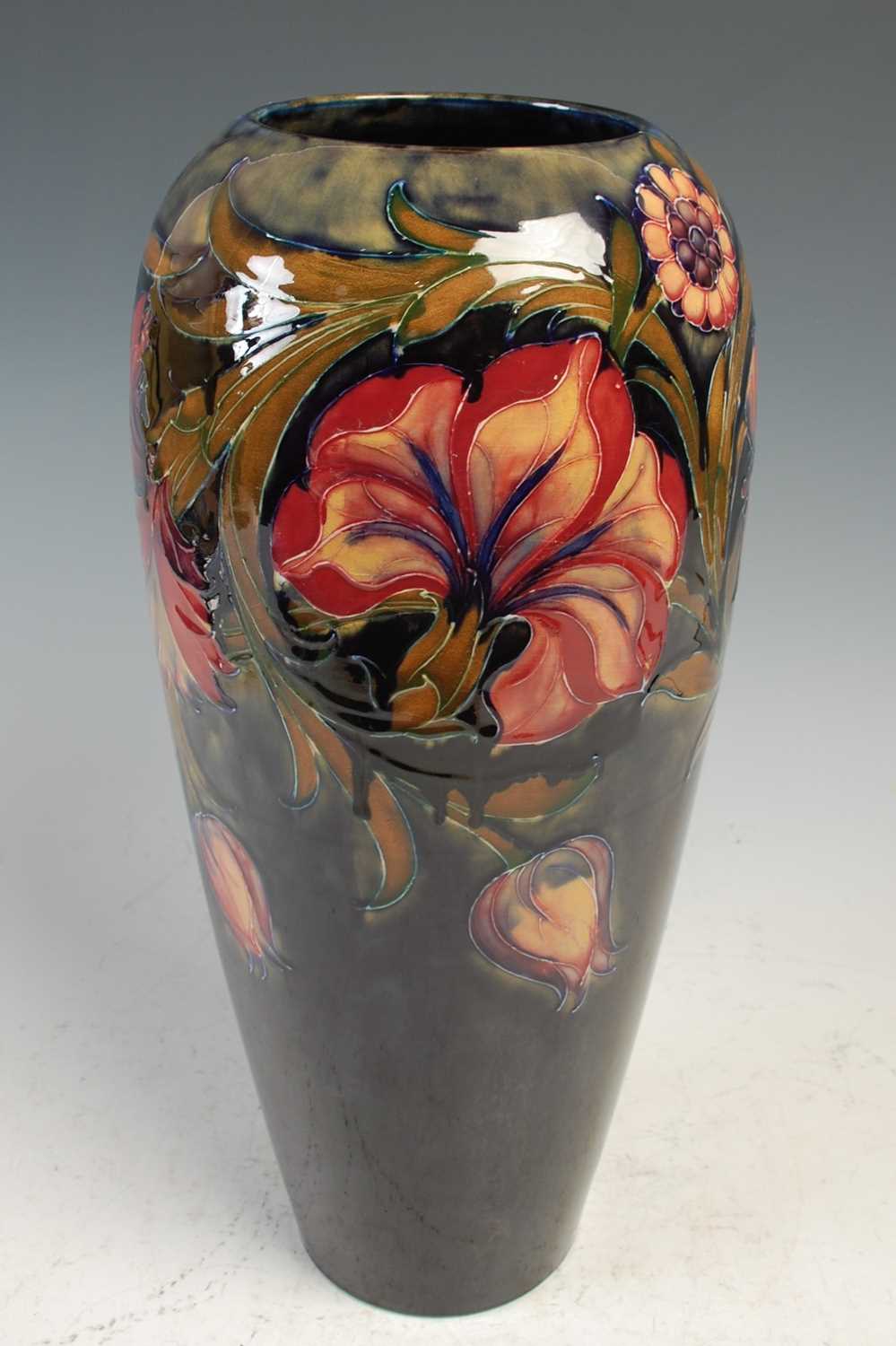 Lot 769 - A Moorcroft Spanish pattern blue ground vase,...