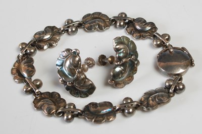 Lot 571 - A vintage Georg Jensen sterling silver...