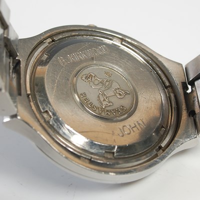 Lot 695 - A vintage gentlemans stainless steel Omega...