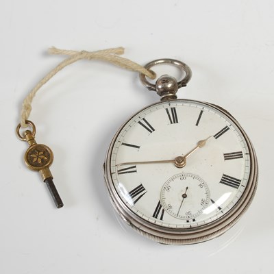 Lot 679 - A silver cased pocketwatch, D. Lumsden,...