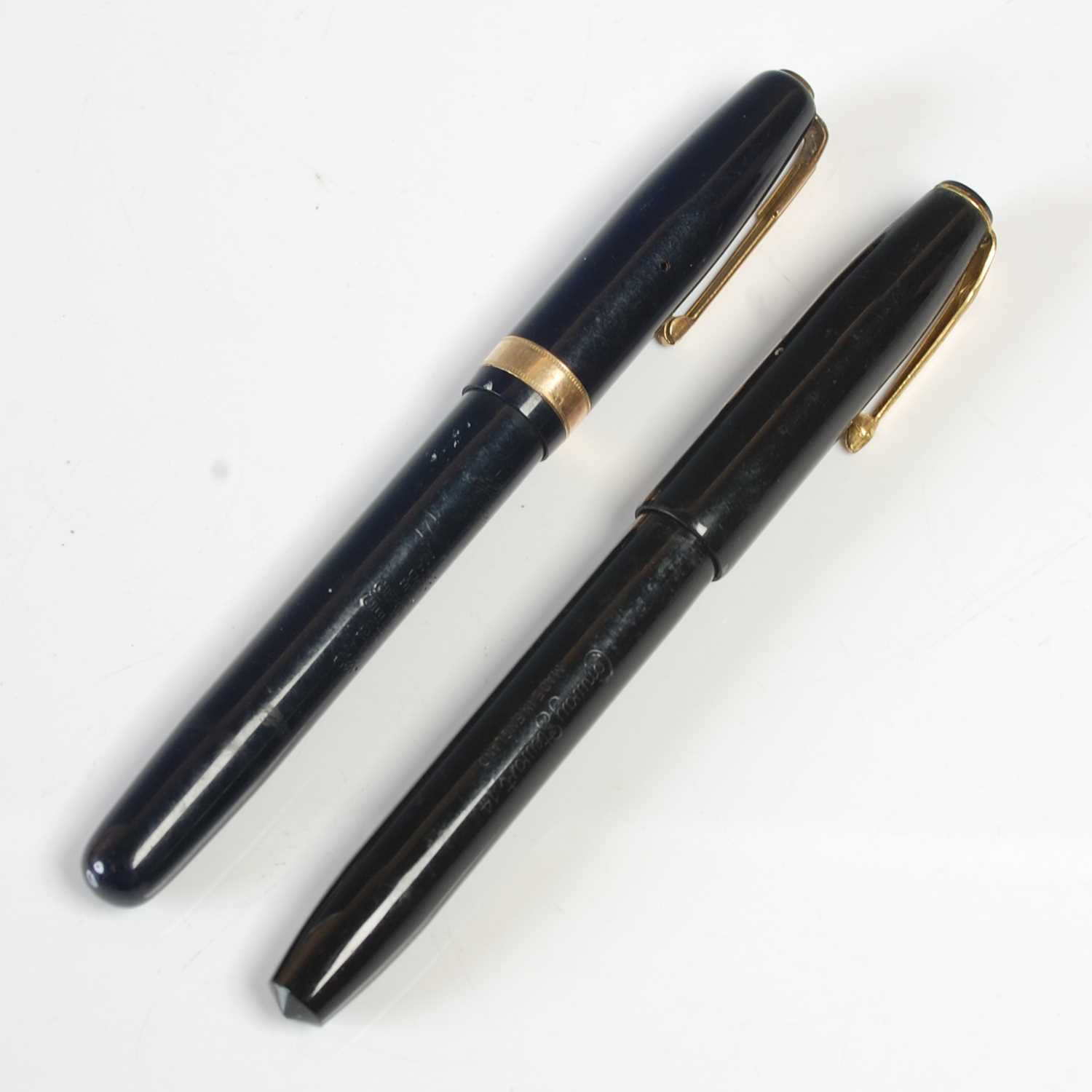 Lot 179 - Two vintage fountain pens, to include a...
