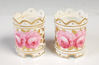 Lot 781 - A pair of 19th century English porcelain...